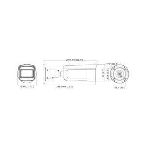 8MP Bullet IP Camera – Varifocal Lens – 30m IR Range – Outdoor IP67 Rated – White 1