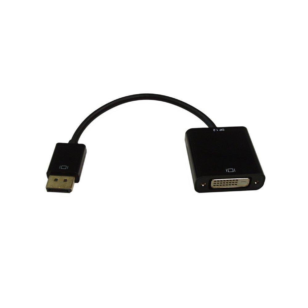 6 inch DisplayPort 1.1 Male to DVI Female Adapter Black 2