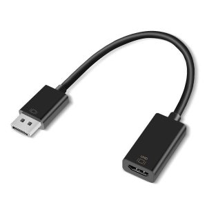 6 inch DisplayPort 1.2 Male to HDMI Female 4K@60Hz Adapter Active Black