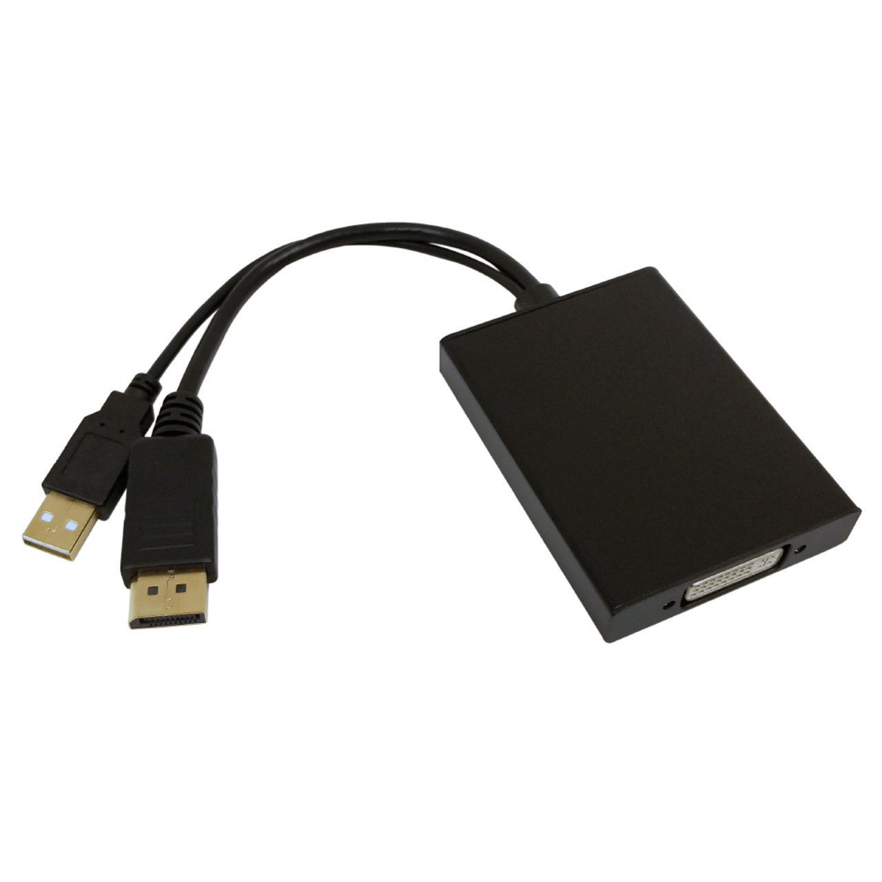 6 inch DisplayPort Male to DVI Dual Link Female Adapter Black 1