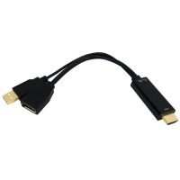 6 inch HDMI Male to DisplayPort Female 4K Adapter Active Black3