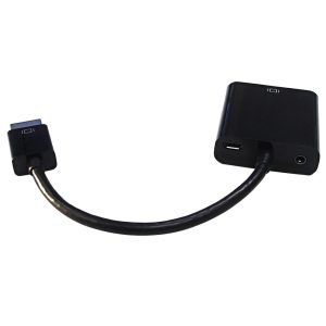6 inch HDMI Male to VGA Female 3.5mm Female Adapter Black PCLaptop to VGA Display 1 1