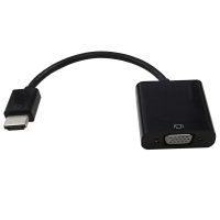 6 inch HDMI Male to VGA Female 3.5mm Female Adapter Black PCLaptop to VGA Display 2 1