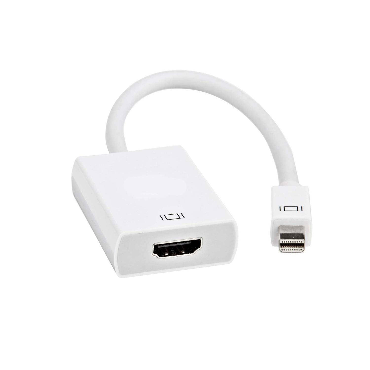 6 inch Mini DisplayPort ThunderBoltTM Male to HDMI Female with Audio Adapter