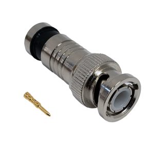 BNC Male Compression Connector for RG6 Plenum Pack of 10