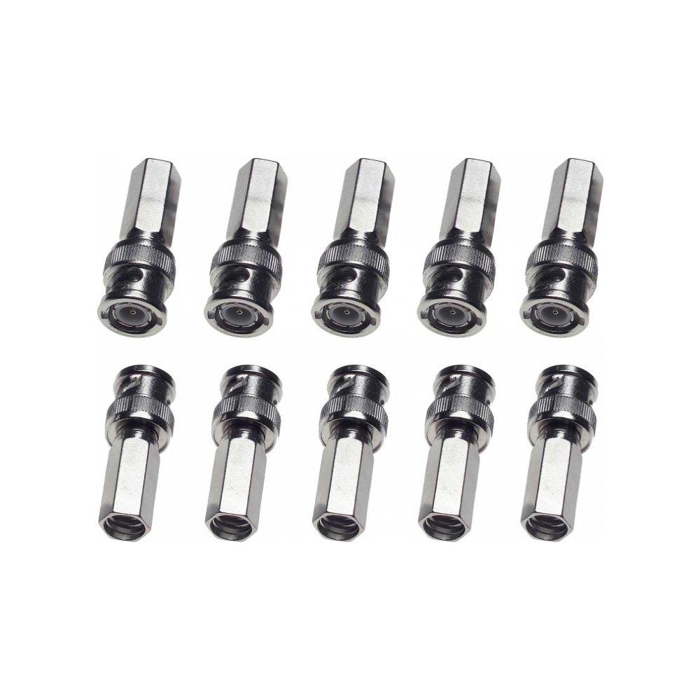 BNC Male Twist On Connector for RG59 10 pack 2