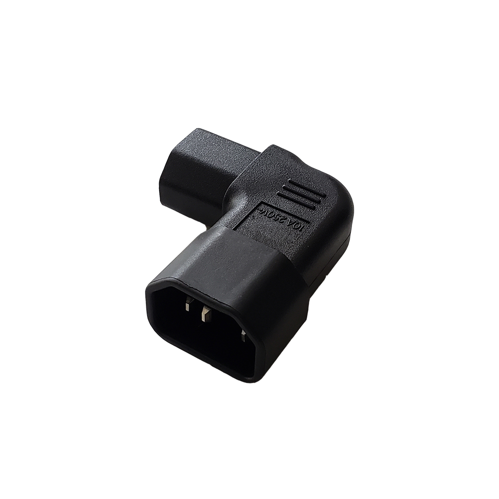C14 Right Angle to C13 Right Angle Power Adapter1