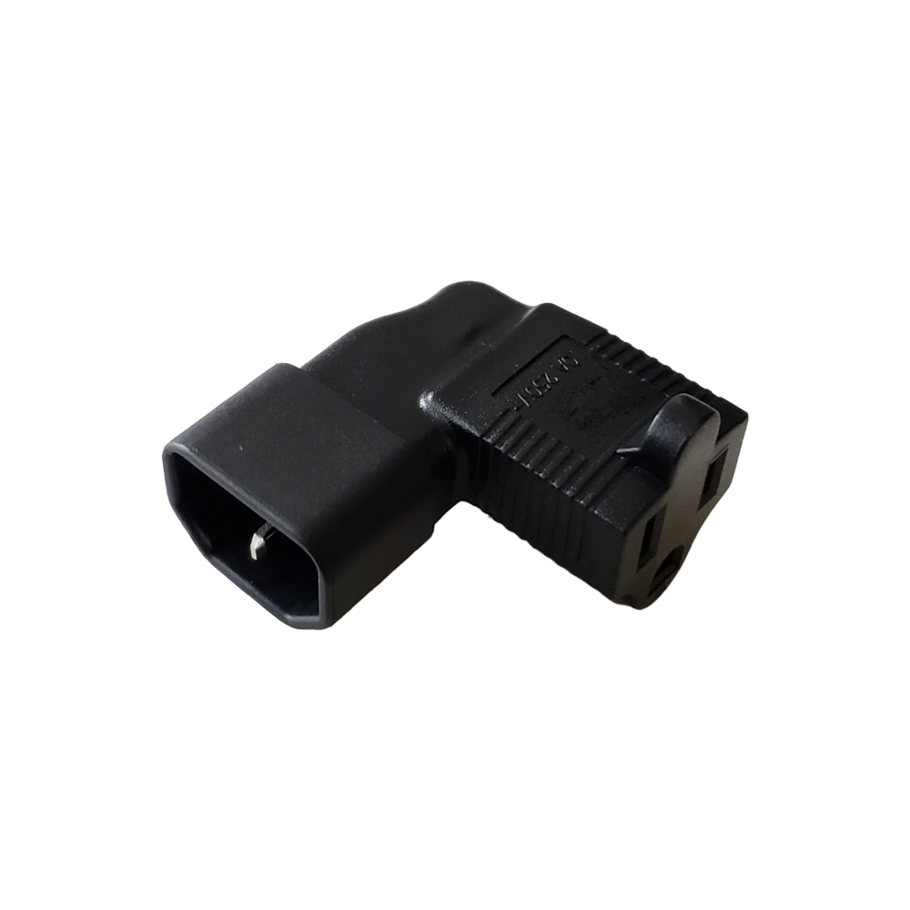 C14 to 5 15R Right Angle Power Adapter