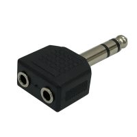 CPH AD Q2Y3Y3 CableChum offers 1 4 Inch Stereo Male to 2 x 3.5mm Stereo Female Adapter