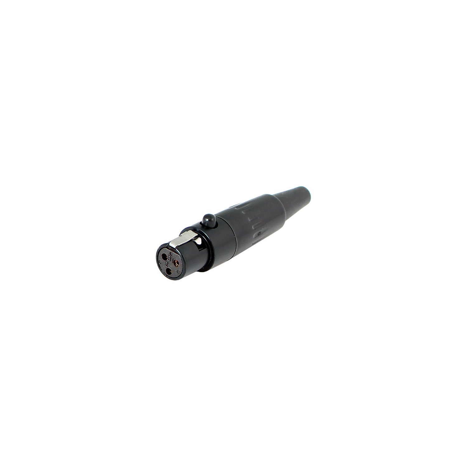 Mini XLR 3 pin Female Connector Black