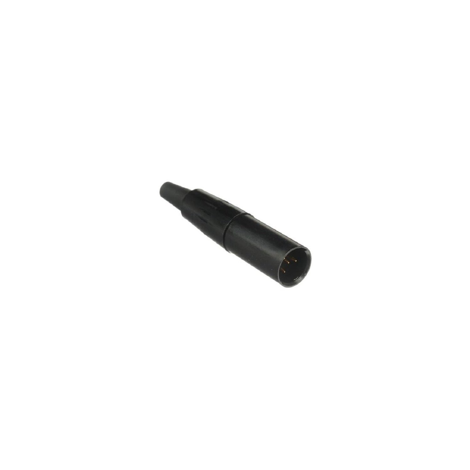 Mini XLR 3 pin Male Connector Black