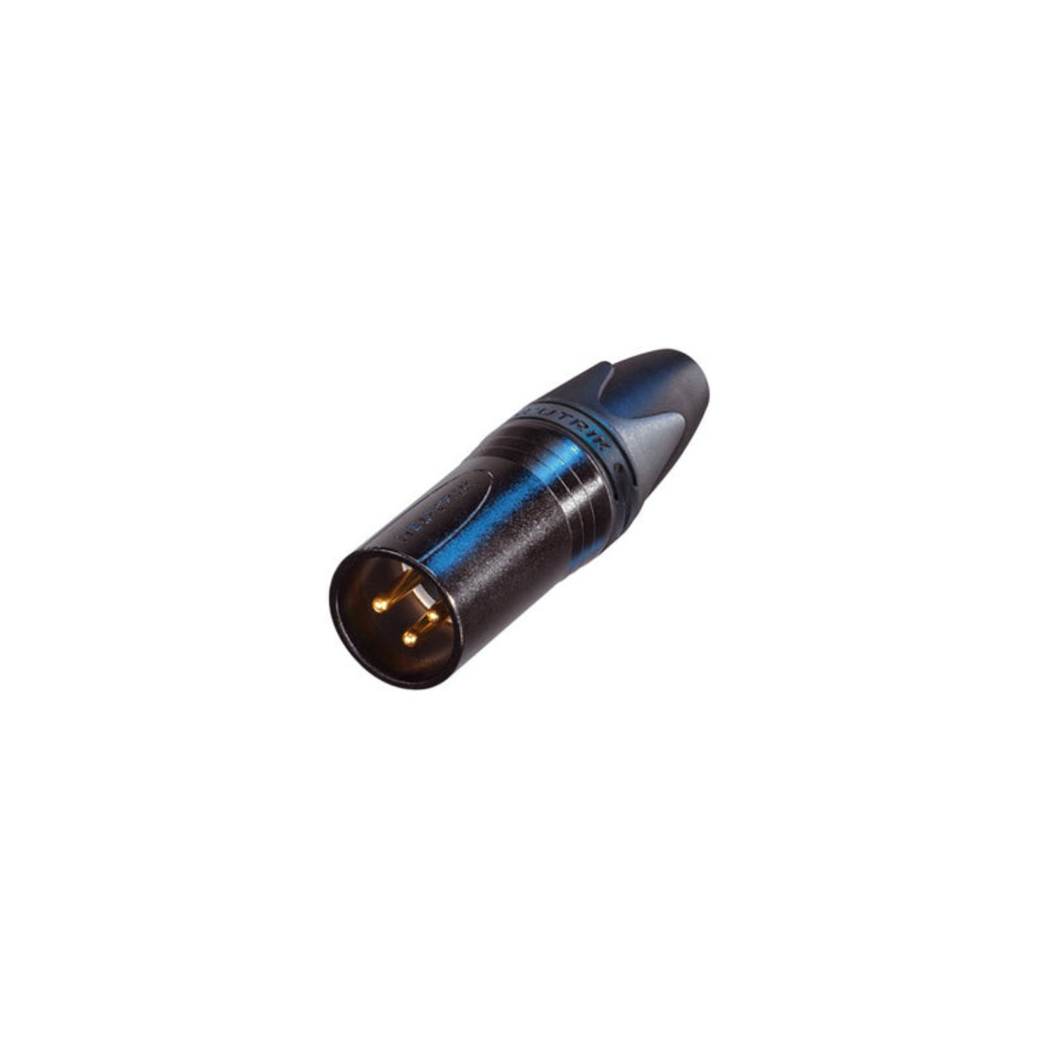 Neutrik 3 Pin XLR Male Connector Black with Gold Pins