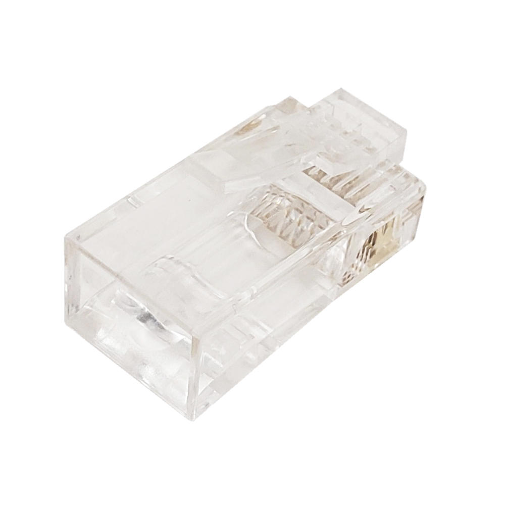RJ45 Cat6 Pass Through Plug Solid or Stranded 8P 8C Pack of 501