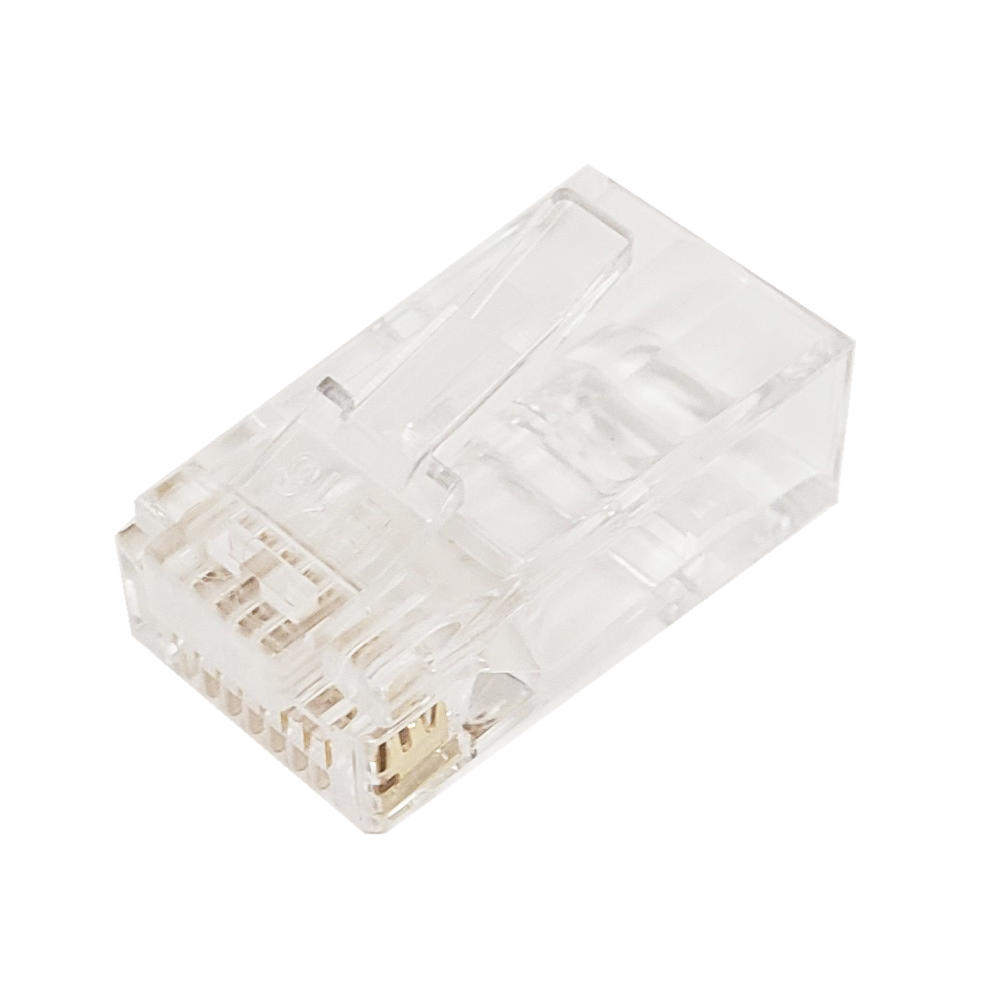 RJ45 Cat6a Plug w Insert Solid or Stranded 8P 8C 50 Pack 1