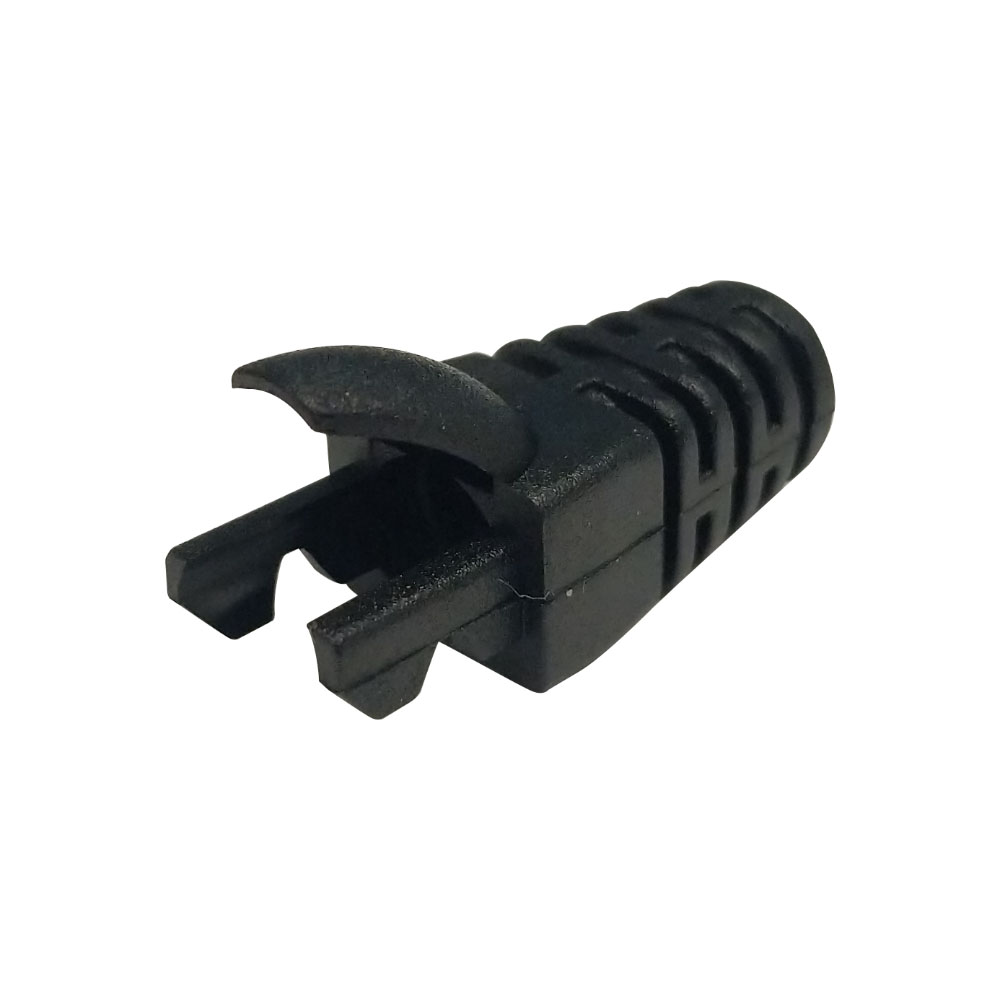 RJ45 Molded Style Cat5e Boots 5.9mm ID 50 pack black