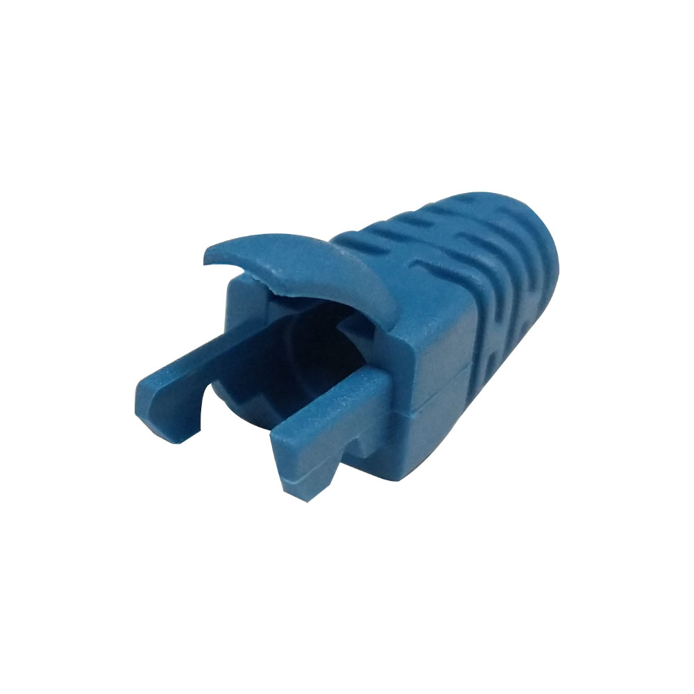 RJ45 Molded Style Cat5e Boots 5.9mm ID 50 pack blue