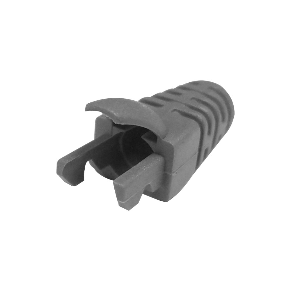 RJ45 Molded Style Cat5e Boots 5.9mm ID 50 pack grey