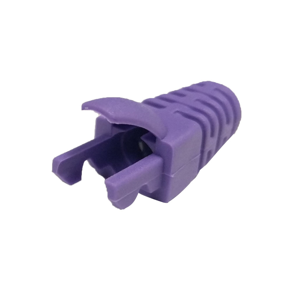 RJ45 Molded Style Cat5e Boots 5.9mm ID 50 pack purple