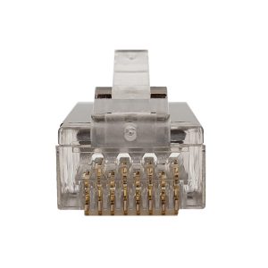 RJ50 Cat5e Plug Shielded for Round Stranded Cable 10P 10C 2