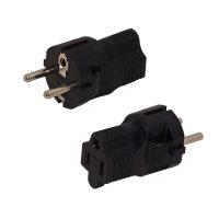 SCHUKO CEE 77 Euro Male to 5 15R Power Adapter