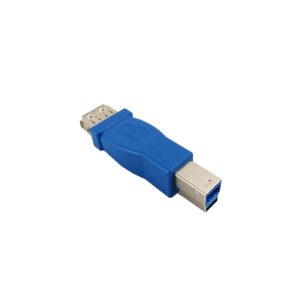 USB 3.0 A Female to B Male Adapter Blue
