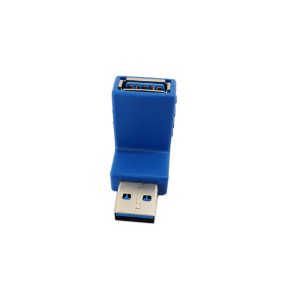 USB 3.0 A Male to A Female 270 degree Adapter Blue1