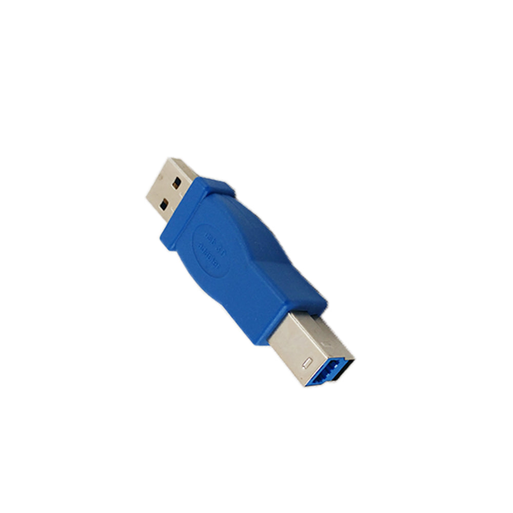 USB 3.0 A Male to B Male Adapter Blue