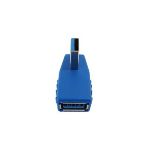 USB 3.0 Left Angle A Male to A Female Adapter Blue2