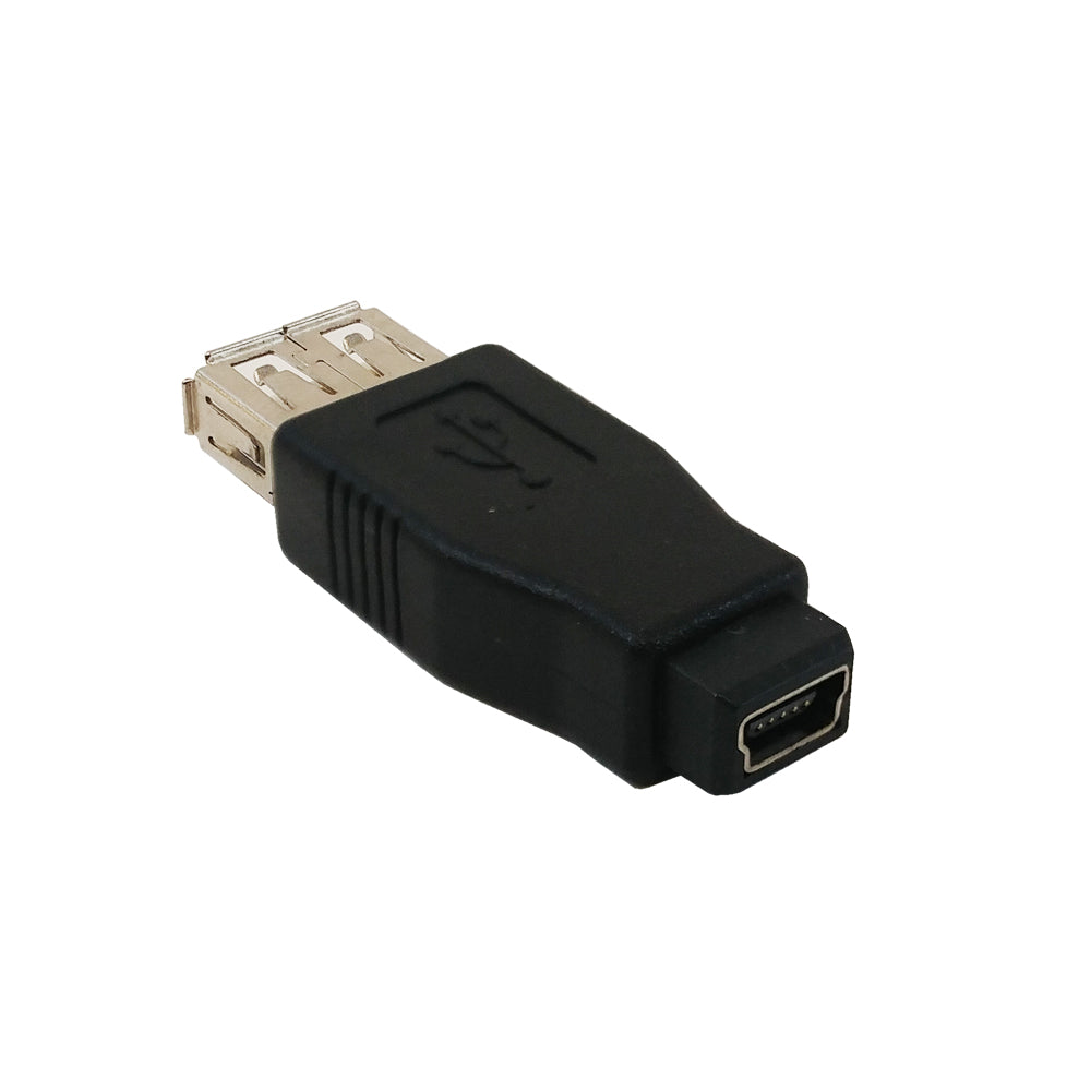 USB A Female to Mini 5 Pin Female Adapter