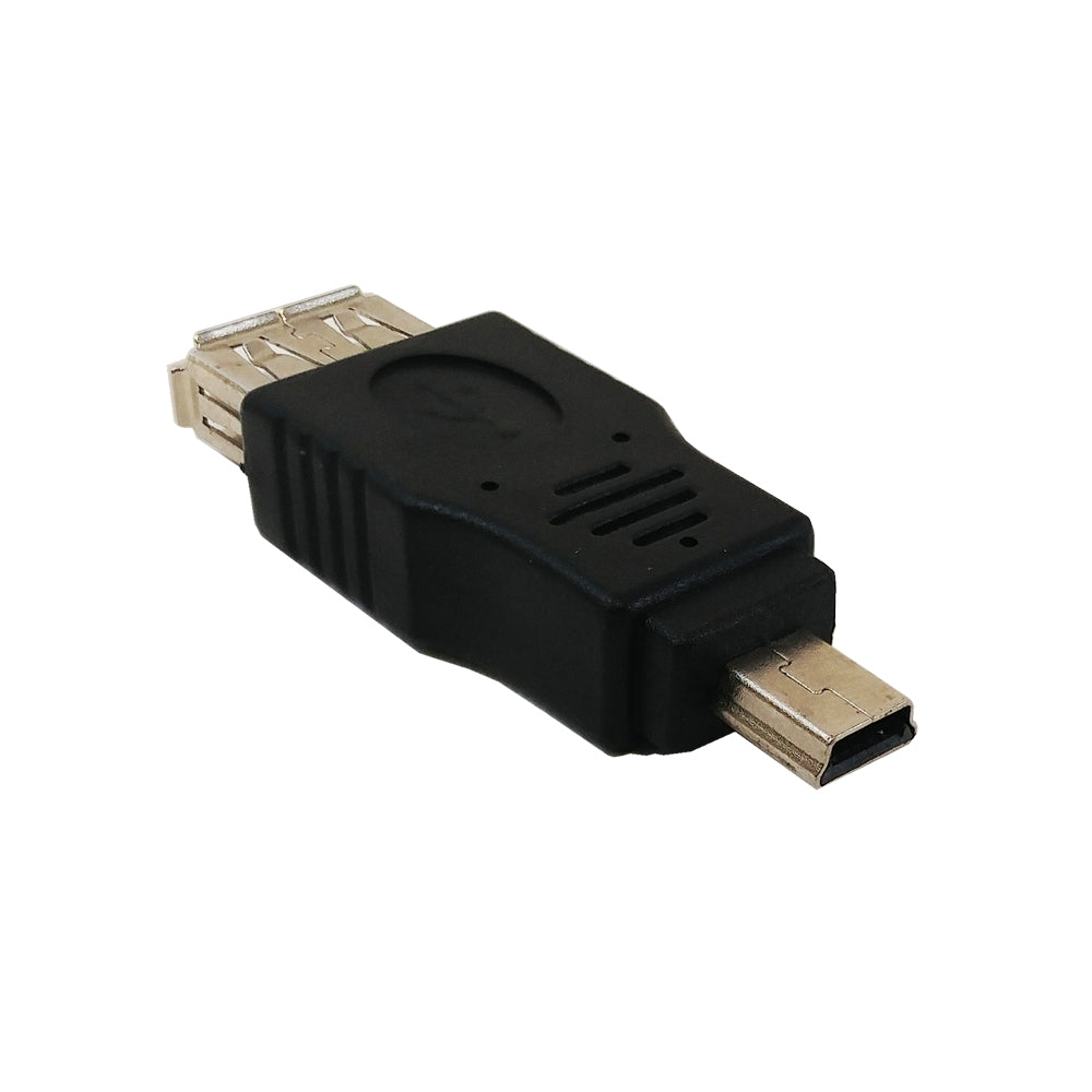 USB A Female to Mini 5 Pin Male Adapter