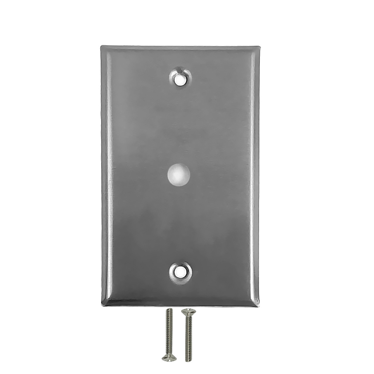 Wall Plate 1 Hole Stainless Steel