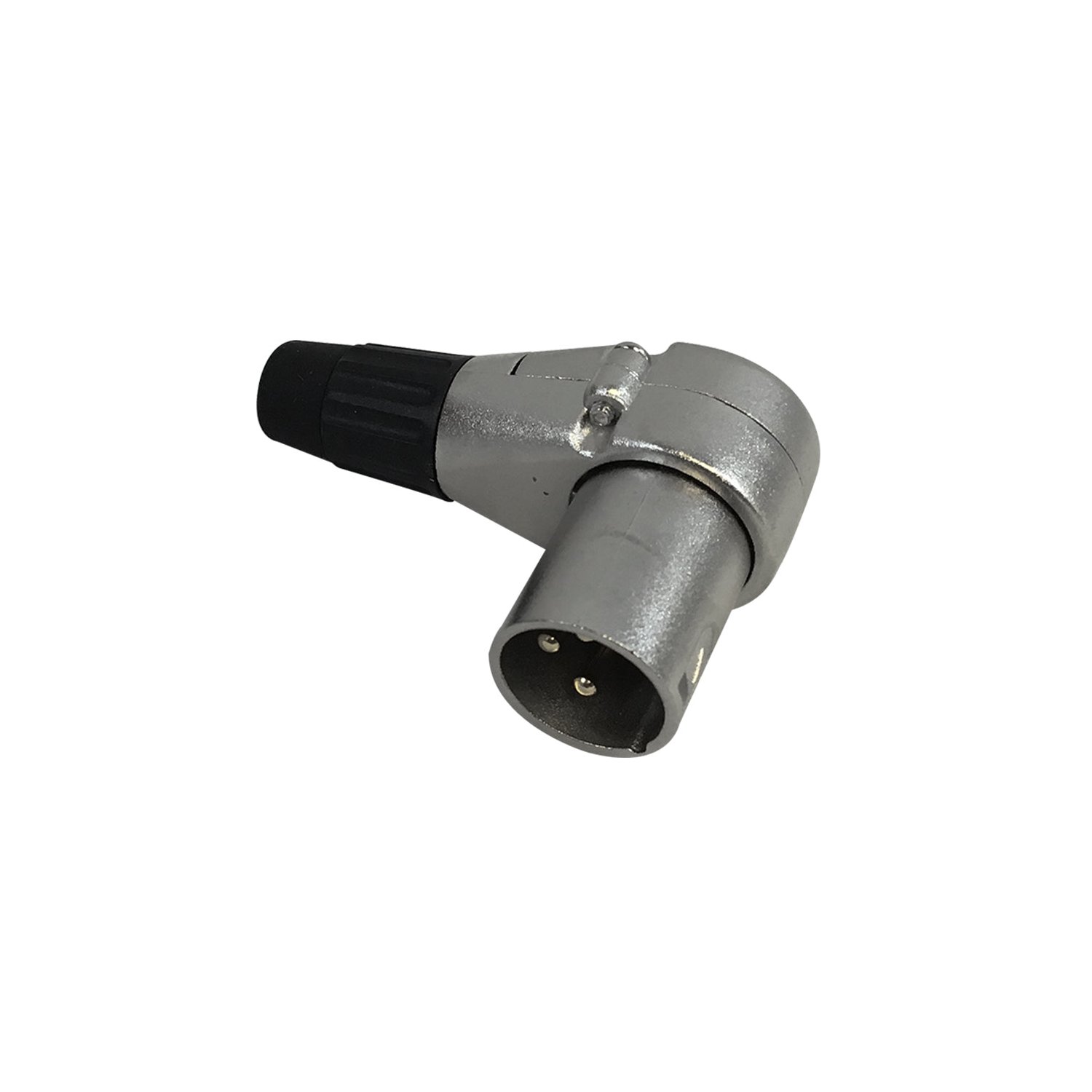 XLR 90 Degree Male Connector Nickel Gold Plated Pins