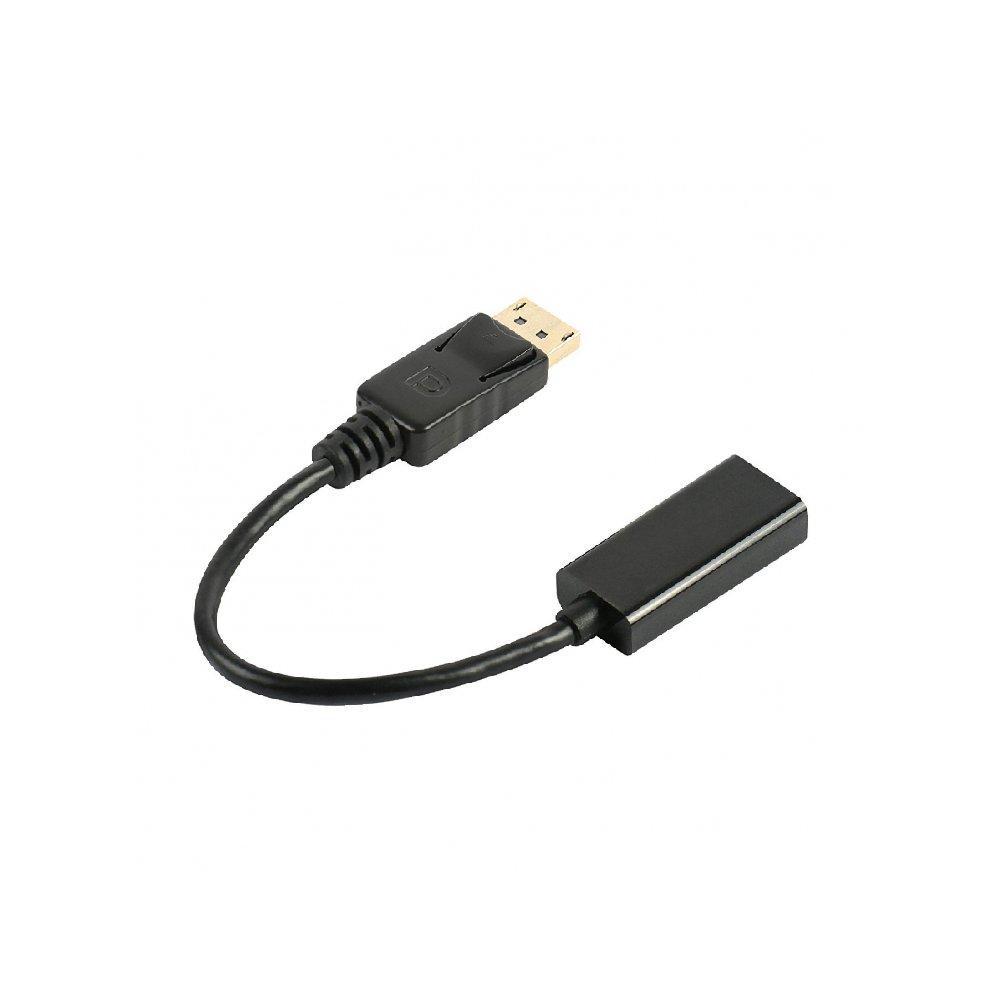 6 inch DisplayPort Male to HDMI Female Adapter – Black