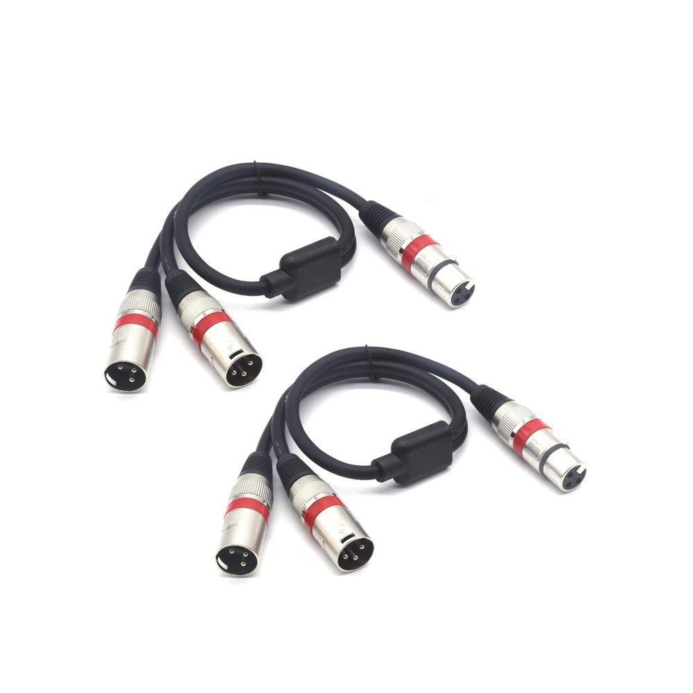 Premium XLR Female to 2x XLR Male Balanced Splitter Cable