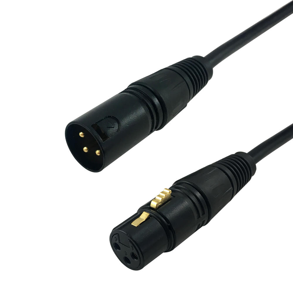 c3e89 Cab PAU 105 All Professional Audio Cables XLR 3 pin Male to XLR 3 pin Female Balanced Cable Black