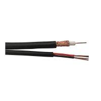 100ft RG59 20AWG BC 95 CCA Braid 2C 18AWG CCA Siamese Bulk Cable CMR – Black