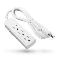 ELECTRICAL EXTENSION CORD IN 3 PRONGE WITH 3 OUTLET FOR INDOOR