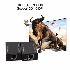 HDMI Extender Over One Cat5e 6 UTP Cable 60m 6