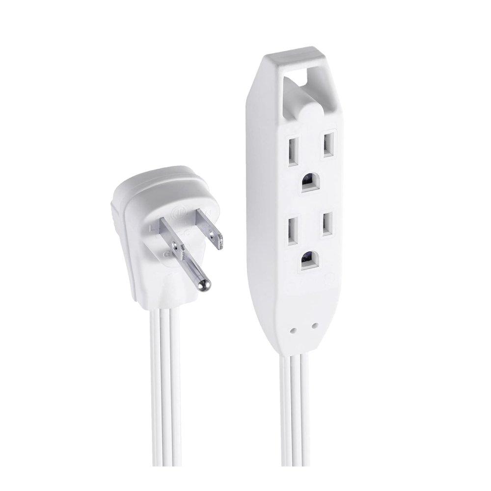 RIGHT ANGLE ELECTRICAL EXT CORD W 3 OUTLETS 1