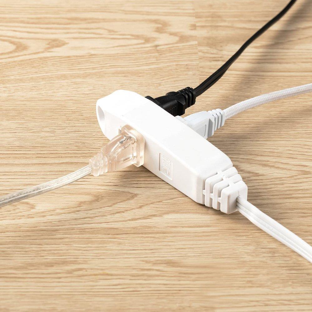 RIGHT ANGLE ELECTRICAL EXT CORD W 3 OUTLETS 4