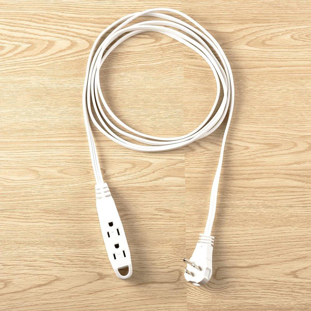 RIGHT ANGLE ELECTRICAL EXT CORD W 3 OUTLETS 5