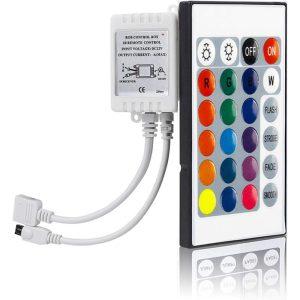 24 Key Remote and Controller for RGB LED Strips