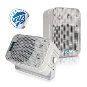 5.25  Indoor Outdoor Waterproof Speakers White Pair