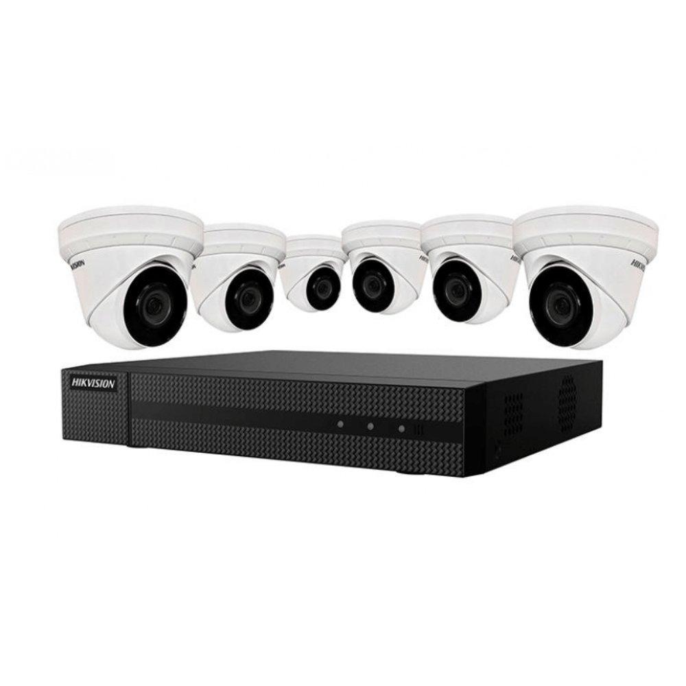 Hikvision IP Security Camera Kit 8 Channel 4K NVR with 6 x 4MP Turret Cameras