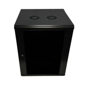 Wall Mount Swing Out Cabinet 15U x 18.5  Usable Depth Black 1