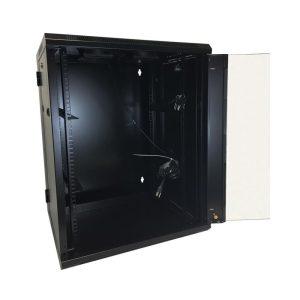 Wall Mount Swing Out Cabinet 15U x 18.5  Usable Depth Black 2