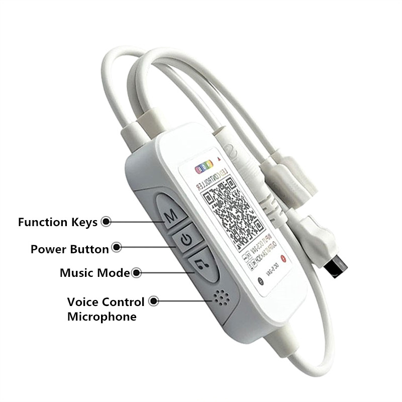 WS2812B Bluetooth Controller For Addressable LED Strip Light WS2811 Dream Color RGB LED Tape 24key IR 1 1