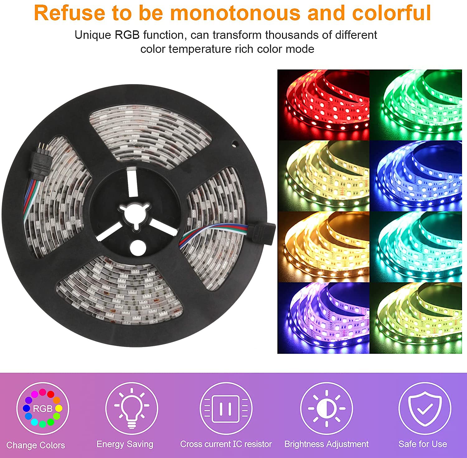 Waterproof LED with Tape Multi Colors 12V LED Strips 1