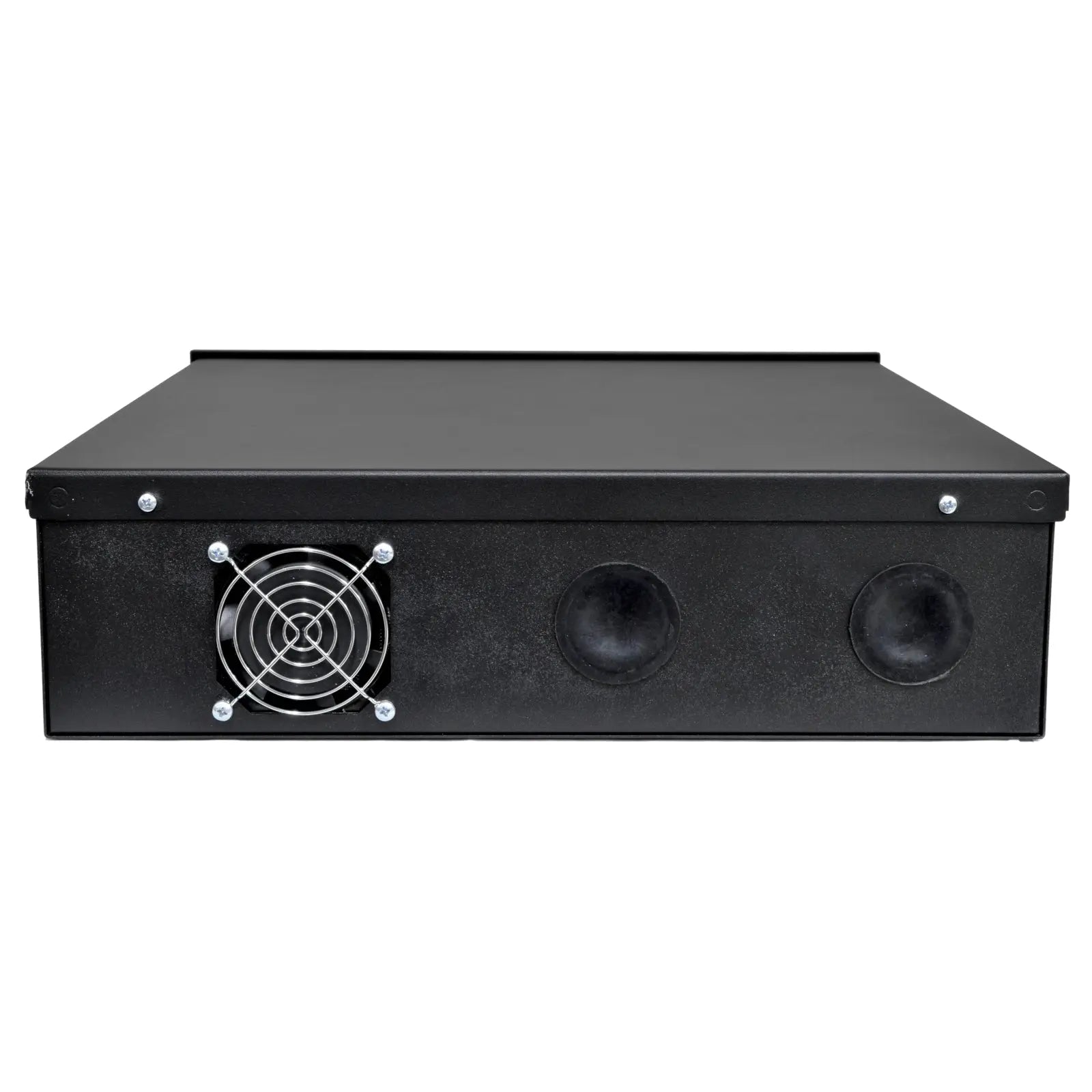 Heavy Duty 18 x 18 x 5 DVR Security Lock Box with Fan for CCTV Security Systems Black White The Wires Zone 1656541709 1600x1600