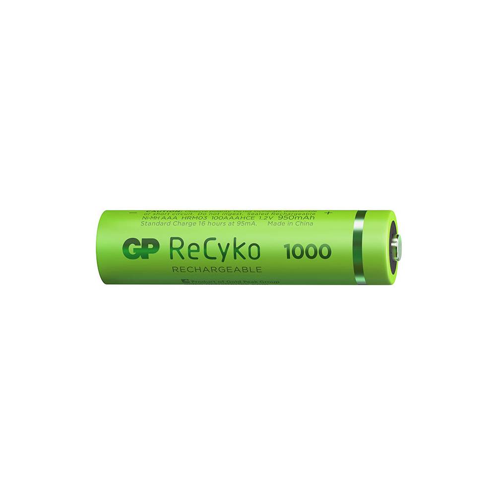 GP ReCyko battery 950mAh AAA (1000 Series, 2 battery pack) (1)